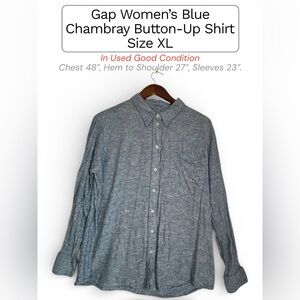 GAP Chambray Button-Up Shirt – Women’s XL